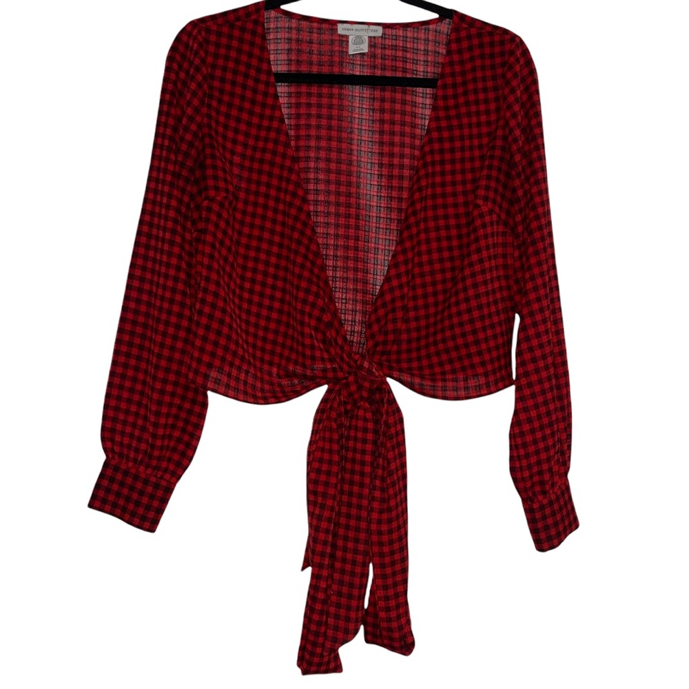 Urban Outfitters Women’s Blouse Wrap Top Tie Waist